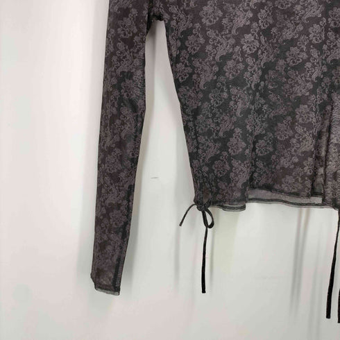 イッセイミヤケ ISSEY MIYAKE 総柄 シースルートップス パワーネット archive レディース JPN:2